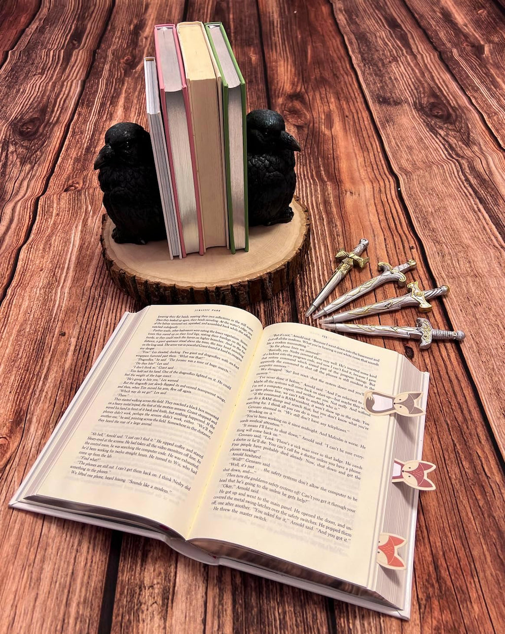 Raven Bookends Decor for Home