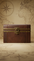 Leather-Clad Secret Storage Chest